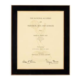 Marcus Welby, M.D. | 1969-1970 Emmy Nomination Certificate