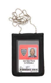 Law & Order: Special Victims Unit | Fin Tutola (Ice-T) NYPD Badge, Photo ID, Bullet Necklace