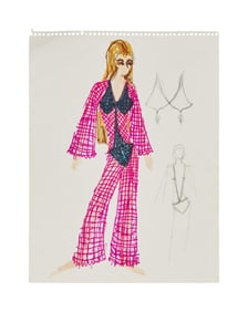 Star Trek: The Original Series | Odona (Sharon Acker) "The Mark of Gideon" Costume Illustration