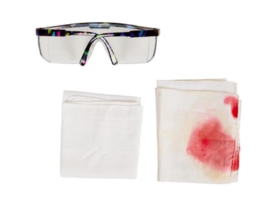 The X-Files | Agent Dana Scully (Gillian Anderson) Handkerchief and Surgical Glasses Props