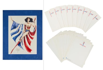 Wonder Woman | Laser Copy Costume Sketch with Production Letterhead
