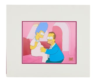 The Simpsons | "I Married Marge" Homer and Marge Simpson Animation Cel