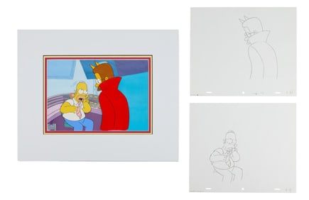 The Simpsons | "Treehouse of Horror IV" Animation Cel and Production Artwork