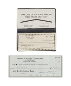 Seinfeld | Jerry Seinfeld Prop Checkbook with George Costanza (Jason Alexander) Check
