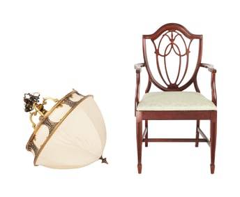 Six Feet Under | Chandelier and Armchair