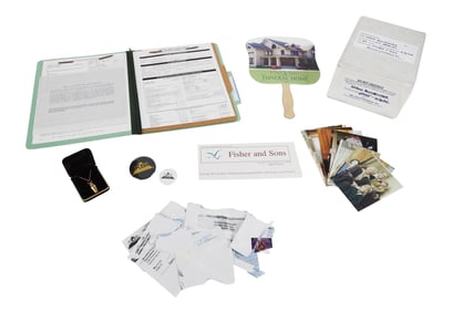 Six Feet Under | Aaron Buchbinder (Glenn Fitzgerald) Cremains and Funeral Home Paper Props