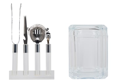 Mad Men | Roger Sterling (John Slattery) Office Set Decoration Bar Props and Business Cards