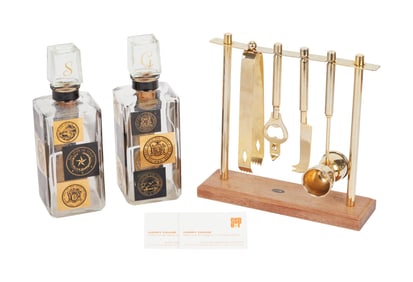 Mad Men | Harry Crane (Rich Sommer) Mid-Century Decanters and Bar Tools