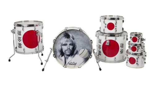 Foo Fighters | Taylor Hawkins and Dave Grohl Stage Played Concrete and Gold Tour Gretsch Drumkit