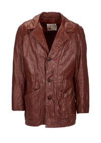 Elvis Presley | Personally Owned Brown Leather Jacket