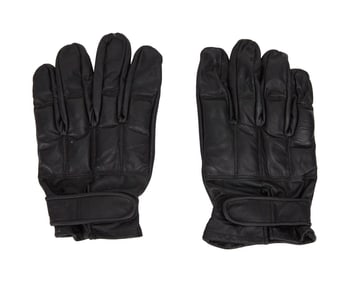 Elvis Presley | Black Leather Karate Gloves with Photo