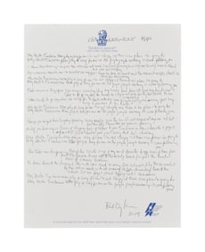 Bob Dylan | Handwritten and Signed Fair Copy Lyrics to "Mr. Tambourine Man"
