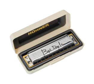 Bob Dylan | Signed Hohner Harmonica with Letter of Authenticity from Jeff Rosen