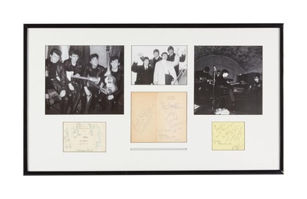 The Julian Lennon Collection | The Beatles Three Signed Cut Sheets Display