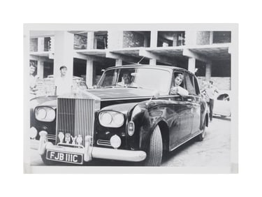 The Julian Lennon Collection | Black and White Photograph of John Lennon's Rolls Royce