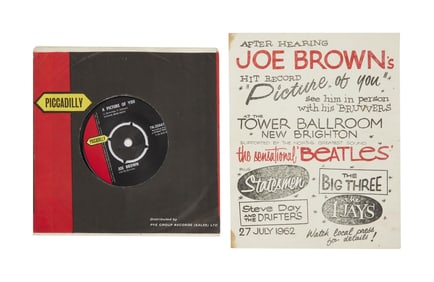 The Beatles | 1962 Performance Flyer and Joe Brown Record Single