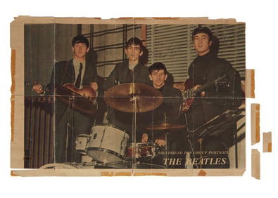 The Beatles | Signed 1963 Magazine Page