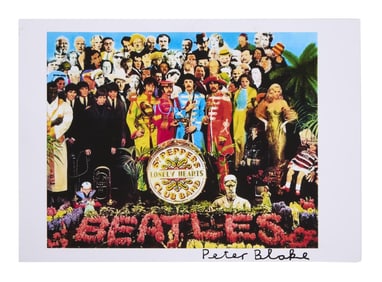 The Beatles | Peter Blake Signed "Sgt. Pepper's Lonely Hearts Club Band" Photo Print