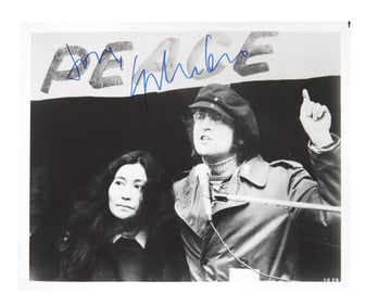 Yoko Ono | Signed Photo with John Lennon