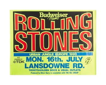 The Rolling Stones | 1990 "Urban Jungle" Tour Promotional Poster