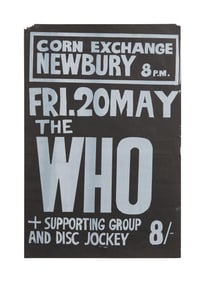 The Who | UK Concert Poster for Corn Exchange, Newbury May 20, 1966