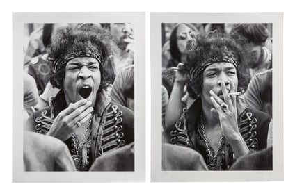 Jimi Hendrix | 1967 Monterey Pop Festival Prints Signed by Photographer Colin Beard