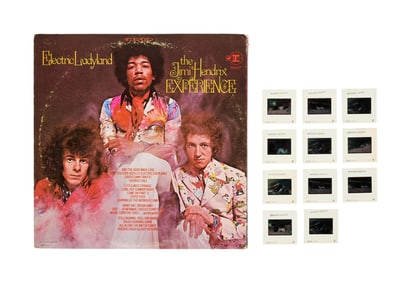 Jimi Hendrix Experience | 1968 Photo Slides and "Electric Ladyland" Record Album