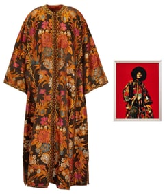 Jimi Hendrix | Owned and Betty Davis 1969 Photo-Worn Embroidered Coat