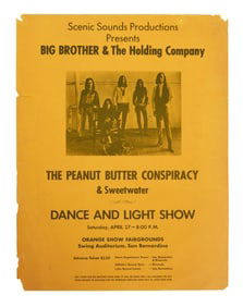 Janis Joplin | 1968 Big Brother and the Holding Company Concert Flyer