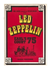Led Zeppelin | Jimmy Page And Robert Plant Signed Earl's Court Concert Program