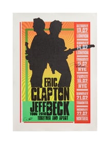 Jeff Beck | 2010 "Together and Apart" Signed Tour Poster