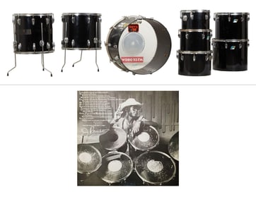 Jerome "Bigfoot" Brailey | Stage and Studio Played 1970s Ludwig Drum Kit (with Record Album)
