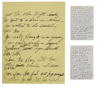 Rick James | Handwritten "Street Songs" Album Special Thanks Section and Unreleased Lyrics