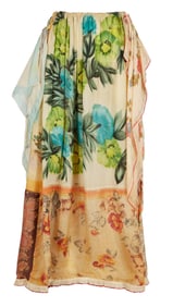 Betty Davis | Silk Floral Maxi Skirt