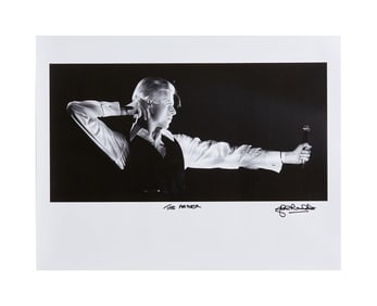 David Bowie | John Rowlands Signed 1976 "The Archer" Photo Print