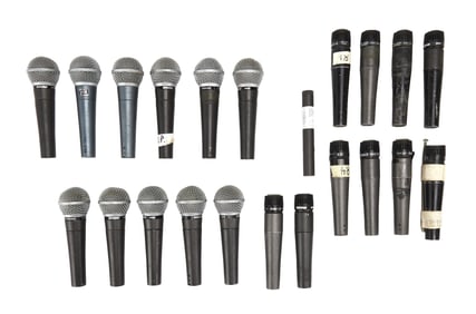 Frank Zappa | Assorted Shure Microphones and Pouches