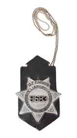 Frank Zappa | Fraternal Order of Police Membership Cards and New York City Auxiliary Police Badge