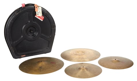 Frank Zappa | Lot of 15 Cymbals (Zildjian, Paiste, Kingston) with Case