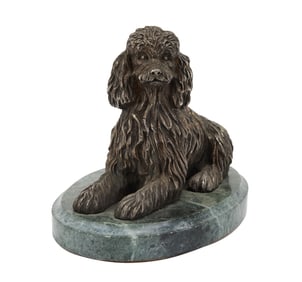 Frank Zappa | Dog Statue on Green Marble Base