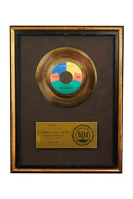 Elton John | RIAA Certified "Gold" Sales Award For "Little Jeannie" Presented to Clive Franks