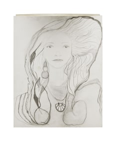 Stevie Nicks | Pencil Drawing Print with Original Pencil Drawing Additions
