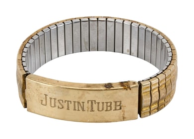 Justin Tubb | 1960 Fan Club Personalized Bracelet
