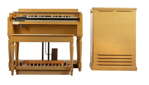 Joey DeFrancesco | 1957 Hammond B3 Organ with Matching Leslie 21H Cabinet and Stool, Lime Oak