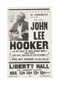 John Lee Hooker | 1975 Concert Poster