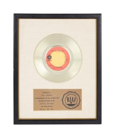 Raspberries | Eric Carmen RIAA "Gold" Record Award for "Go All The Way"