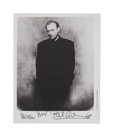 Phil Collins | 1980s Signed Virgin Records Promotional Photo