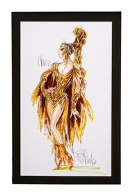 Cher | Caesars Palace 2008 Residency Bob Mackie Costume Sketch