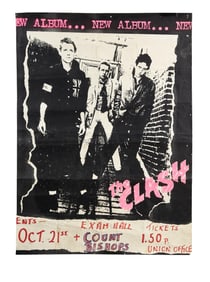The Clash | 1977 "Out Of Control" Tour Dublin Promotional Poster