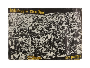 Sex Pistols | 1977 "Holidays In The Sun" Single Promotional Poster