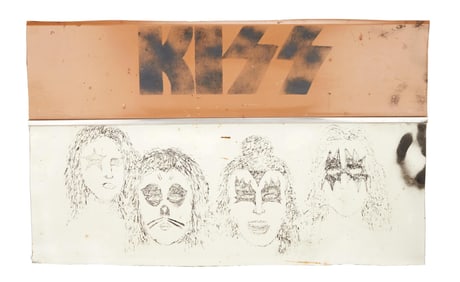 The Melvins | Kurt Cobain Kiss Mural from the "Mel-Van" Tour Van